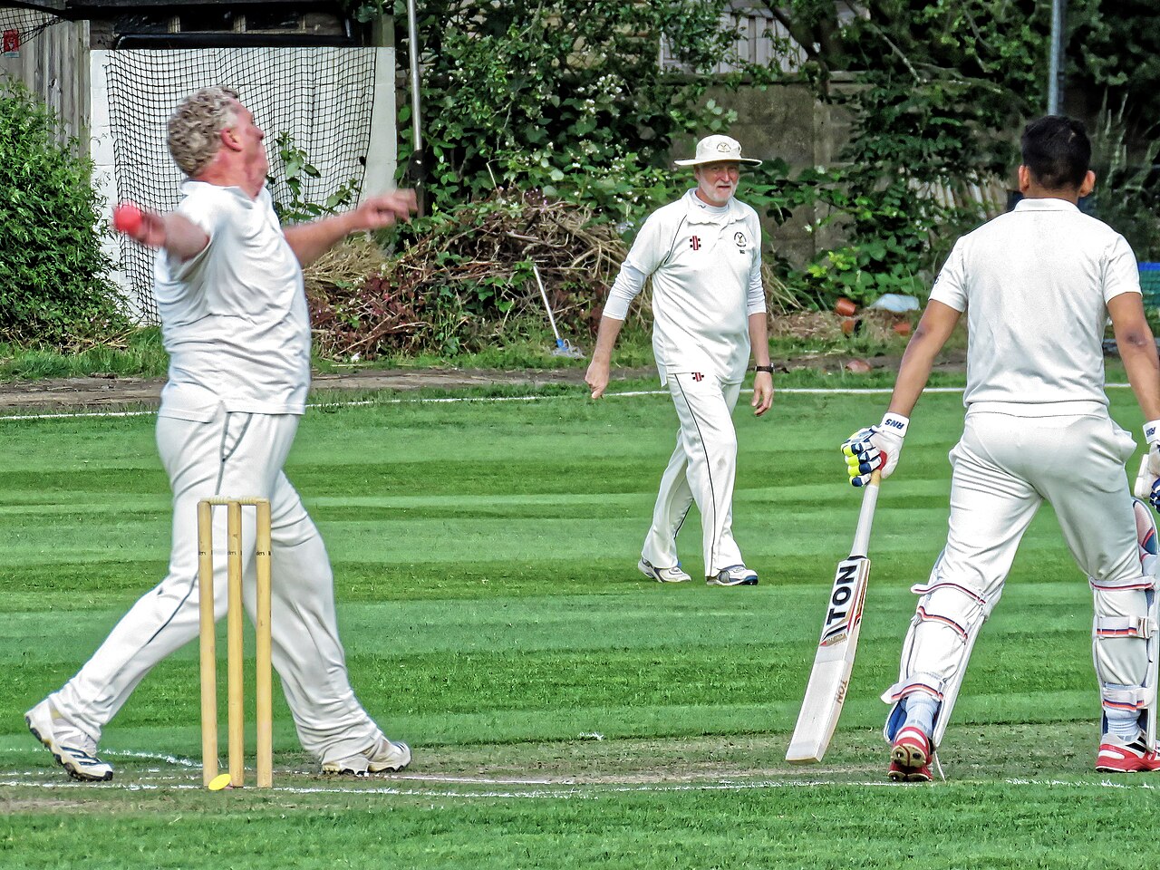 At the crease
